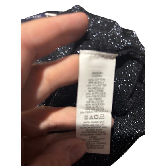 Children’s place M 7/8 black silver cardigan sweater nwt perfect holidays - Picture 4 of 6